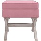 vidaXL Taburete con almacenaje terciopelo rosa 45x45x49 cm vidaXL Taburete con almacenaje terciopelo rosa 45x45x49 cm