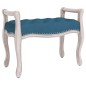 vidaXL Banco de terciopelo azul 80x45x60 cm vidaXL Banco de terciopelo azul 80x45x60 cm