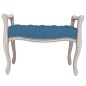 vidaXL Banco de terciopelo azul 80x45x60 cm vidaXL Banco de terciopelo azul 80x45x60 cm