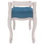 vidaXL Banco de terciopelo azul 80x45x60 cm vidaXL Banco de terciopelo azul 80x45x60 cm