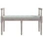 vidaXL Banco de terciopelo gris claro 110x40x70 cm