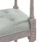 vidaXL Banco de terciopelo gris claro 110x40x70 cm