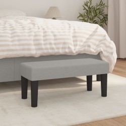 vidaXL Banco de tela gris claro 70x30x30 cm