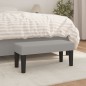 vidaXL Banco de tela gris claro 70x30x30 cm