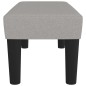 vidaXL Banco de tela gris claro 70x30x30 cm