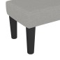 vidaXL Banco de tela gris claro 70x30x30 cm