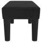 vidaXL Banco de terciopelo negro 70x30x30 cm vidaXL Banco de terciopelo negro 70x30x30 cm
