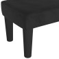 vidaXL Banco de terciopelo negro 70x30x30 cm vidaXL Banco de terciopelo negro 70x30x30 cm