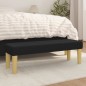 vidaXL Banco de tela negro 100x30x30 cm vidaXL Banco de tela negro 100x30x30 cm