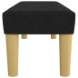 vidaXL Banco de tela negro 100x30x30 cm vidaXL Banco de tela negro 100x30x30 cm