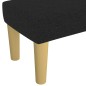 vidaXL Banco de tela negro 100x30x30 cm vidaXL Banco de tela negro 100x30x30 cm