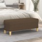 vidaXL Banco de tela marrón 100x35x41 cm vidaXL Banco de tela marrón 100x35x41 cm