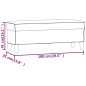 vidaXL Banco de terciopelo gris claro 100x35x41 cm vidaXL Banco de terciopelo gris claro 100x35x41 cm