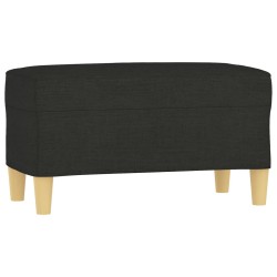 vidaXL Banco de tela negro 70x35x41 cm
