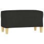 vidaXL Banco de tela negro 70x35x41 cm