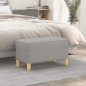 vidaXL Banco de tela gris claro 70x35x41 cm vidaXL Banco de tela gris claro 70x35x41 cm