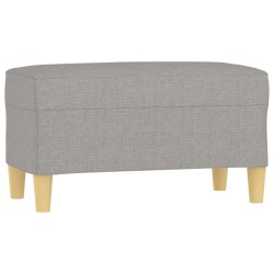 vidaXL Banco de tela gris claro 70x35x41 cm