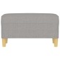 vidaXL Banco de tela gris claro 70x35x41 cm vidaXL Banco de tela gris claro 70x35x41 cm