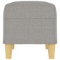 vidaXL Banco de tela gris claro 70x35x41 cm vidaXL Banco de tela gris claro 70x35x41 cm
