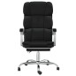vidaXL Silla de oficina reclinable cuero sintético negro vidaXL Silla de oficina reclinable cuero sintético negro