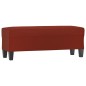 vidaXL Banco de cuero sintético rojo vino tinto 100x35x41 cm vidaXL Banco de cuero sintético rojo vino tinto 100x35x41 cm