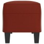 vidaXL Banco de cuero sintético rojo vino tinto 100x35x41 cm vidaXL Banco de cuero sintético rojo vino tinto 100x35x41 cm