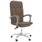 vidaXL Silla de oficina reclinable de tela marrón vidaXL Silla de oficina reclinable de tela marrón