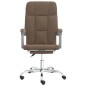 vidaXL Silla de oficina reclinable de tela marrón vidaXL Silla de oficina reclinable de tela marrón