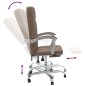 vidaXL Silla de oficina reclinable de tela marrón vidaXL Silla de oficina reclinable de tela marrón
