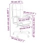 vidaXL Silla de oficina reclinable de tela marrón vidaXL Silla de oficina reclinable de tela marrón