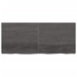 vidaXL Encimera baño madera maciza tratada gris oscuro 140x60x(2-6) cm vidaXL Encimera baño madera maciza tratada gris oscuro 140x60x(2-6) cm