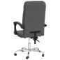 vidaXL Silla de oficina reclinable cuero sintético gris vidaXL Silla de oficina reclinable cuero sintético gris