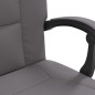 vidaXL Silla de oficina reclinable cuero sintético gris vidaXL Silla de oficina reclinable cuero sintético gris