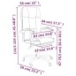 vidaXL Silla de oficina reclinable cuero sintético gris vidaXL Silla de oficina reclinable cuero sintético gris