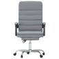 vidaXL Silla de oficina reclinable con masaje de tela gris claro vidaXL Silla de oficina reclinable con masaje de tela gris claro