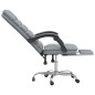 vidaXL Silla de oficina reclinable con masaje de tela gris claro vidaXL Silla de oficina reclinable con masaje de tela gris claro
