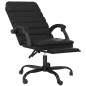 vidaXL Silla de oficina reclinable masaje cuero sintético negro