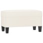 vidaXL Banco de cuero sintético color crema 70x35x41 cm vidaXL Banco de cuero sintético color crema 70x35x41 cm