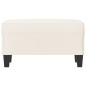 vidaXL Banco de cuero sintético color crema 70x35x41 cm vidaXL Banco de cuero sintético color crema 70x35x41 cm