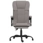 vidaXL Silla de oficina reclinable de tela gris taupé vidaXL Silla de oficina reclinable de tela gris taupé