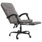 vidaXL Silla de oficina reclinable de tela gris taupé vidaXL Silla de oficina reclinable de tela gris taupé