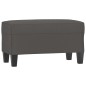 vidaXL Banco de cuero sintético gris 70x35x41 cm