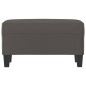 vidaXL Banco de cuero sintético gris 70x35x41 cm