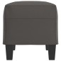 vidaXL Banco de cuero sintético gris 70x35x41 cm