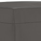 vidaXL Banco de cuero sintético gris 70x35x41 cm