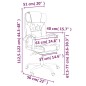 vidaXL Silla de oficina reclinable cuero sintético negro vidaXL Silla de oficina reclinable cuero sintético negro