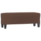 vidaXL Banco de cuero sintético marrón 100x35x41 cm vidaXL Banco de cuero sintético marrón 100x35x41 cm