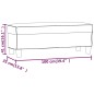 vidaXL Banco de cuero sintético marrón 100x35x41 cm vidaXL Banco de cuero sintético marrón 100x35x41 cm