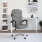 vidaXL Silla de oficina reclinable de tela gris claro vidaXL Silla de oficina reclinable de tela gris claro