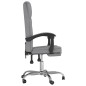 vidaXL Silla de oficina reclinable de tela gris claro vidaXL Silla de oficina reclinable de tela gris claro